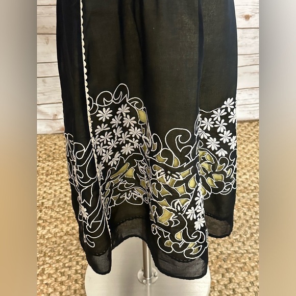 Anthropologie Floreat Step-by-Step floral embroidered and cutout voile sundress - Picture 3 of 7